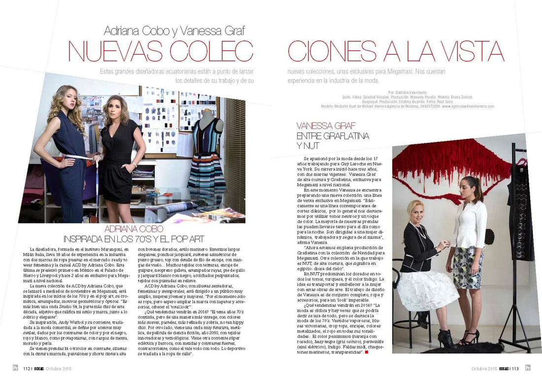 Adriana Cobo y Vanessa Graf lanzan su nueva colección - Adriana Cobo