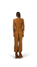 Blazer Hombreras Beige - Adriana Cobo