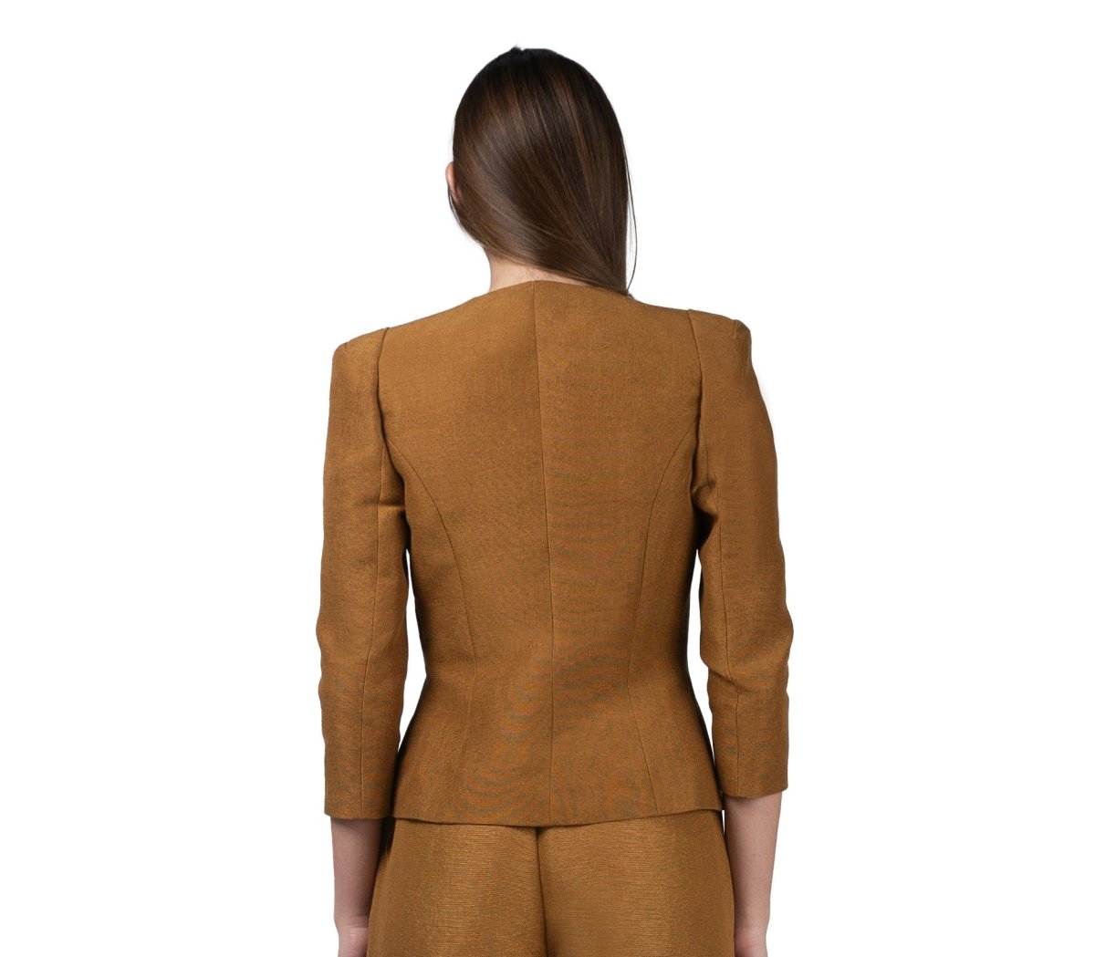 Blazer Hombreras Beige - Adriana Cobo