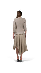 Blazer Hombreras Beige - Adriana Cobo