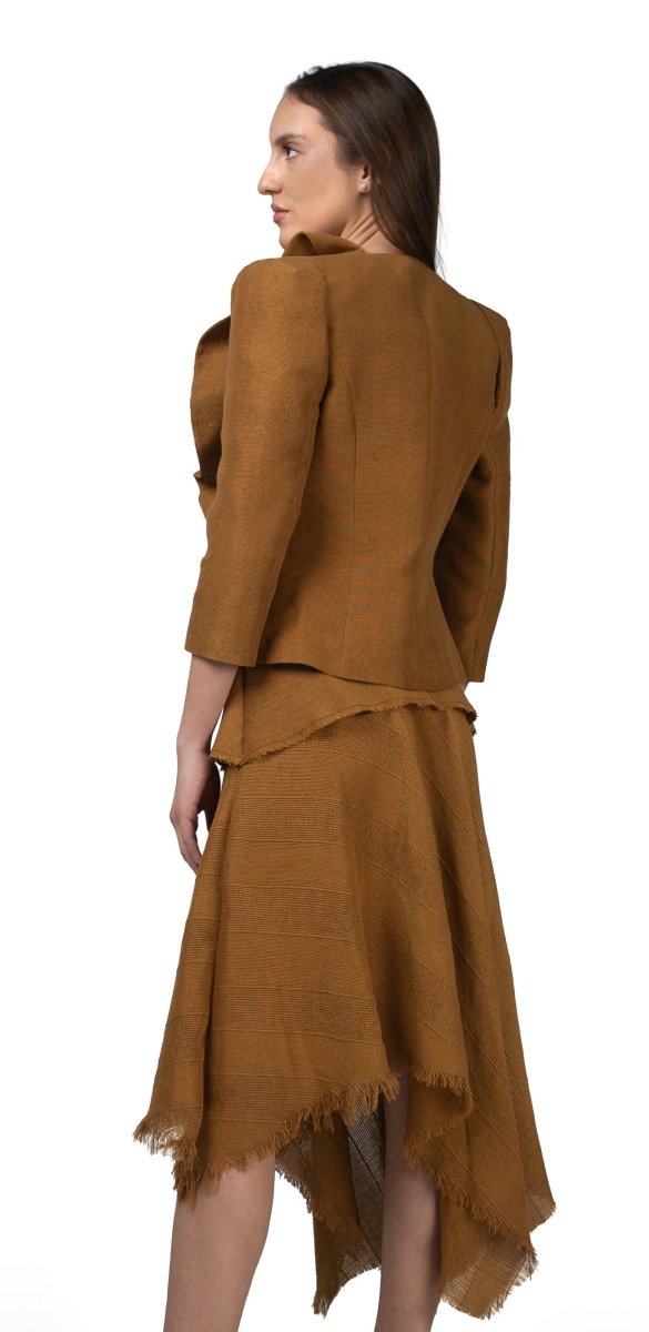 Blazer Hombreras Beige - Adriana Cobo