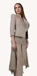 Blazer Hombreras Ocre - Adriana Cobo