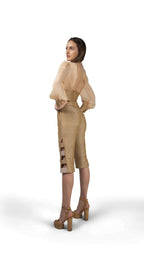 Blusa ML Gaza Corset - Adriana Cobo