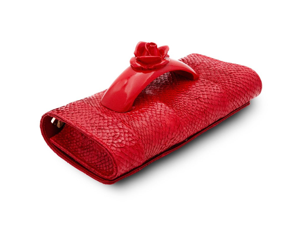 Clutch Sophie Rojo Salmón - Adriana Cobo