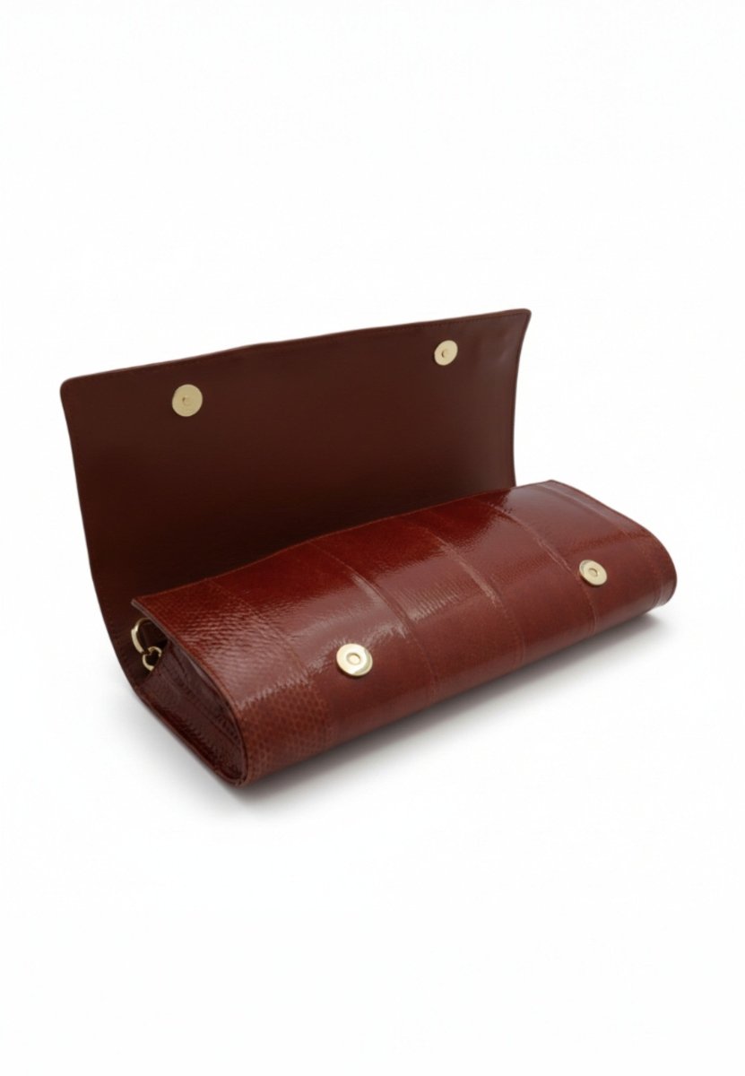 Clutch Tiffany Marrón - Adriana Cobo