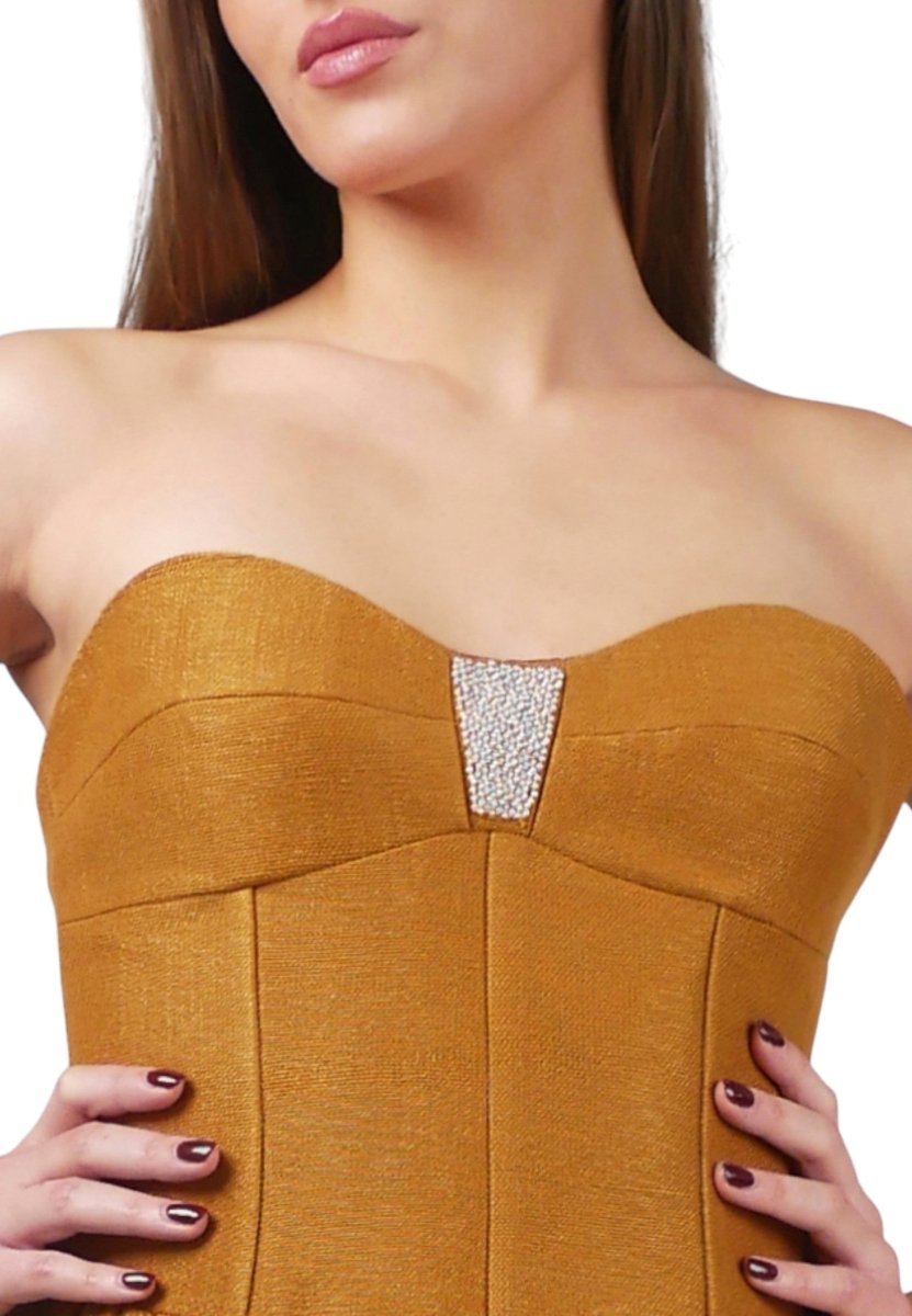Minivestido Bustier Fresa - Adriana Cobo