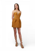 Minivestido Bustier Fresa - Adriana Cobo