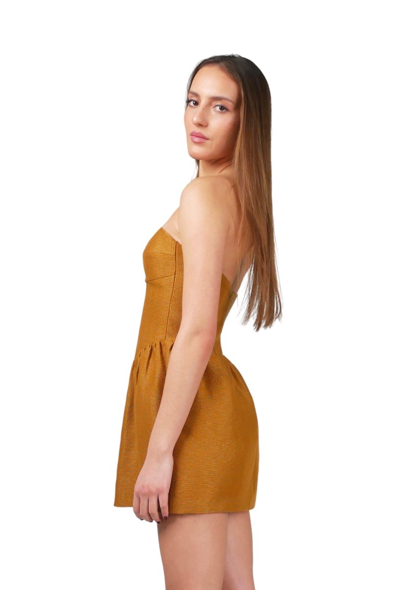 Minivestido Bustier Fresa - Adriana Cobo