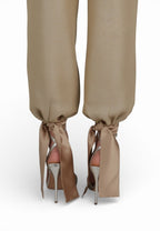 Pantalón Bombacho Lazos Beige - Adriana Cobo