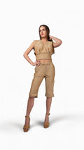 Pantalon Capri Pasadores Beige - Adriana Cobo || #variant_57824967065974,57824967098742,57824967131510,57824967164278,57824967197046,57765524275574,57765524308342,57765524341110,57765524373878,57765524406646
