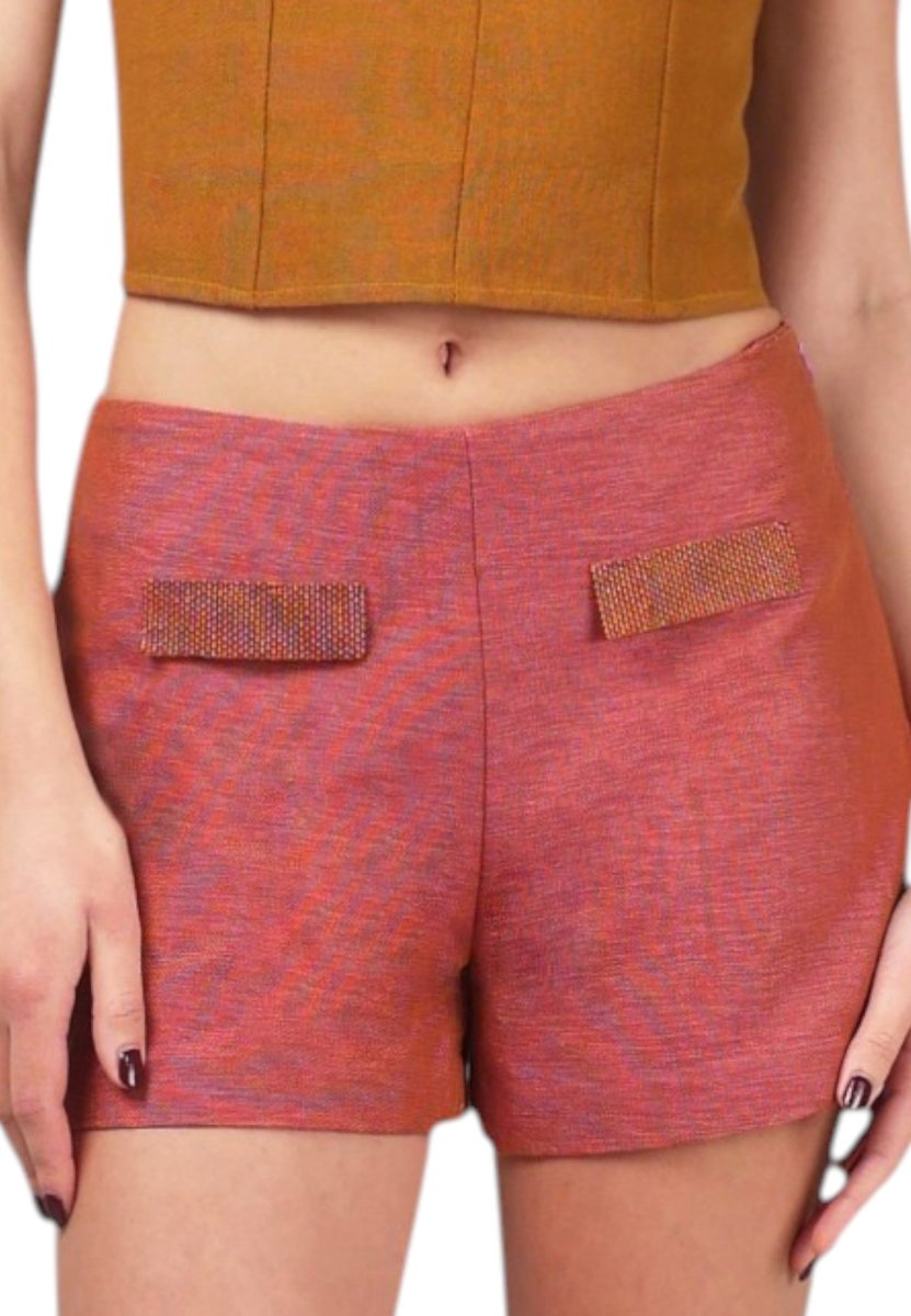 Pantalon Corto Tapas Beige - Adriana Cobo