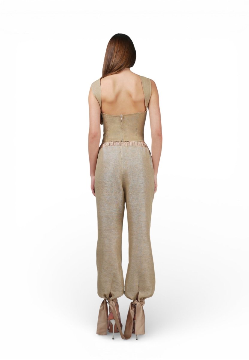 Top Bustier Beige - Adriana Cobo
