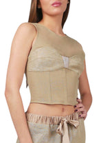 Top Bustier Beige - Adriana Cobo