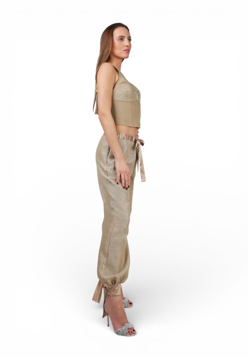 Top Bustier Beige - Adriana Cobo