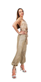 Top Satin Pañuelo Marfil - Adriana Cobo