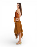 Top Satin Pañuelo Marfil - Adriana Cobo